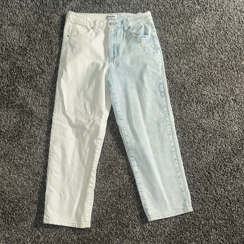 Two tone jeans